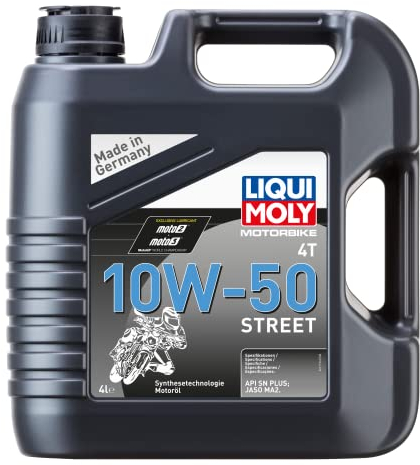 LIQUI MOLY Motorbike 4T 10W-50 Street | 4 L | Olio per moto a 4 tempi | Art. n. 21726