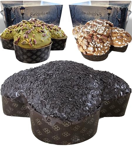 Colomba Pasquale Artigianale 1kg - Colomba Classica, al Pistacchio, al Cioccolato - Dolce Pasquale. (CIOCCOLATO)