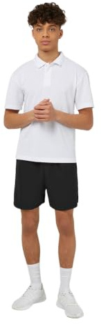 Trutex AKOA Pulse School PE Shorts – Elastic Waist Standard Fit Sports Shorts for Boys and Girls, Unisex Multi-Sport School Uniform – Black (3-4 Years)