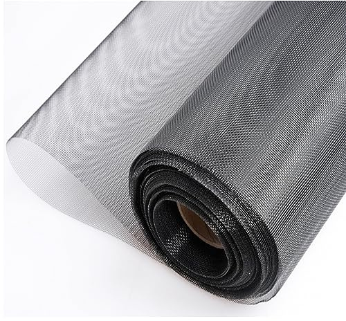 tonchean Fly Screen for Windows 3.3 x 98.4ft Insect Mesh Roll Mosquito Net | 304 Stainless Steel Metal Woven Wire Mesh Fine Mesh Sheet for Vents Cover Air Brick Home Garden Balcony