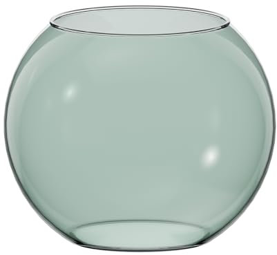 TREND FOR HOME Vaso Sferico Verde Ø19 cm H:15.5 cm Boccia Vetro Olivia
