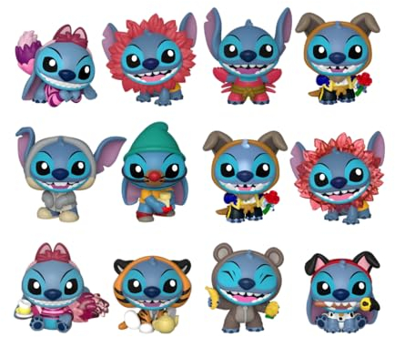 Funko Mystery Mini - Disney - Stitch in Costume - 1 of 12 to Collect - Styles Vary - Disney: Lilo & Stitch- Vinyl-Sammelfigur - Geschenkidee - Offizielle Handelswaren - Movies Fans und Display