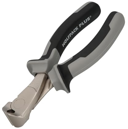 WOLFPACK LINEA PROFESIONAL Alicates Corte Frontal 150 mm. Acero Cromo Vanadio DIN-ISO 5748 Pelacables, Corta Cables, Pelador Cables