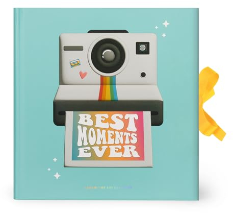 Legami - Album Fotografico Best Moments Ever, Album Foto dei Ricordi, Portafoto con 40 Pagine, Scrapbook Rilegato e Chiusura con Nastro, Idea Regalo, Foto Istantanee, Foto Standard 10x15 cm