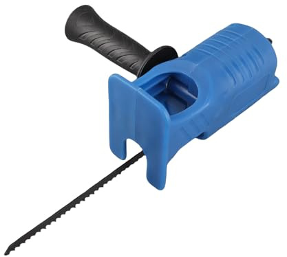 Reciprocating Saw Attachment Kit for Cordless Drill, Reciprocating Saw Adapter for Electric Drill, Electric Reciprocating Saw Kit with 3PCS Blades for Wood Metal Cutting