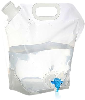 Wasserbeutel 5L/10L BPA Frei Wassersack Trinkwasser Camping Behälter, Faltbar Wasserkanister Tragbar Wasserbehälter Faltbarer Mit Zapfhahn, Trinkwasser Mit Tragegriff Und Hahn Für Outdoor-Aktivitäten