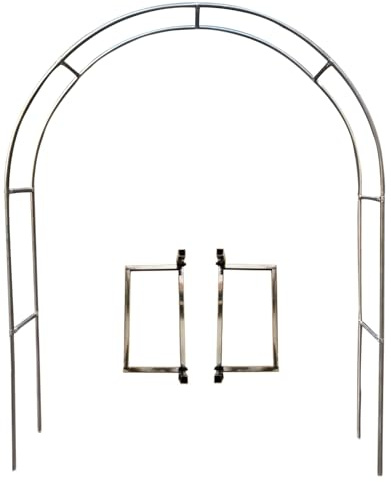 BZCKBZ Gartenbogen Aus Edelstahl Rosenbogen Aus Metall Rankgitter Rosenhilfe, Metall Torbogen - Garten Decoration Und Verzierung Kletterer - Wetterfest (Size : 2.4 * 2.4m(7.9 * 7.9ft))