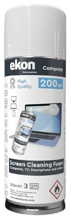 EKON Mousse pour écran, mousse pour écran, lot de 200 ml