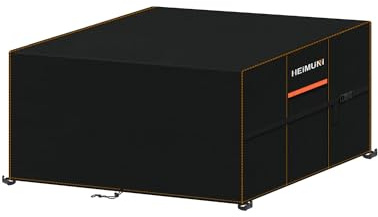 HEIMUNI Gartenmöbel Abdeckung Wasserdicht Tischabdeckung Outdoor Wetterfest | Gartentisch Abdeckung Schutzhülle Gartenmöbel Abdeckplane Gartenmöbel für Terrassenmöbel Outdoor-Tisch 120x90x75cm
