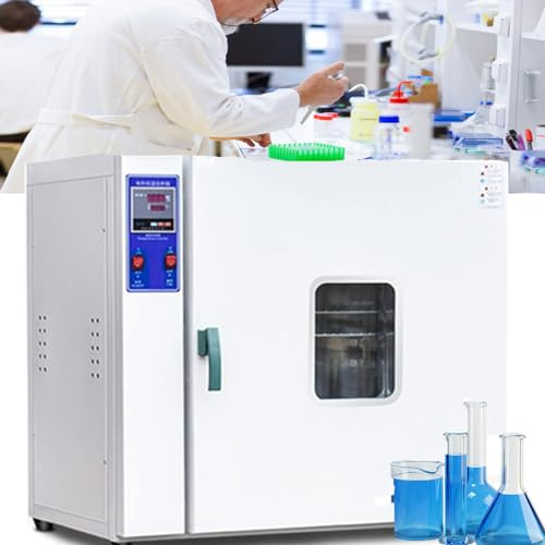 Laboratory/Industrial Digital Forced Air Convection Drying Oven - Intelligent Temperature Control, Adjustable Speed Fan - Industrial Oven for Lab Blast Drying