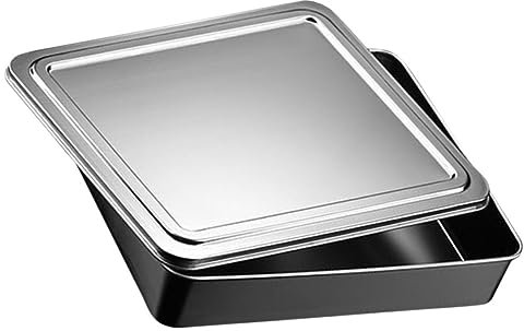 Ciieeo Antihaftbeschichtetes Backform-set Aus Edelstahl Mit Deckel Snackbox Zur Aufbewahrung Von Partygeschenken Und Kuchen