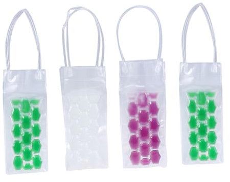 MAGICLULU 4pcs Ice Buckets for Bars Wine Bottle Carrier Wine Cooling Bag for Parties Random Color