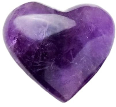 Herz-Amethyst-Kristalle,Amethyst-Herz - Handschmeichler aus natürlichem Kristall - Kristall-natürlicher Liebes-Herz-Palmen-Handschmeichler zum Entspannen, Heimdekor-Kristallstein, tragbares Steinhandw