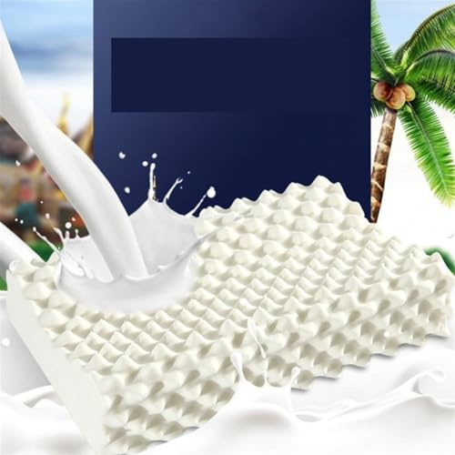 LUKYWANG Kuddar för sovande latexkudde latex-nackkudde med minneseffekt för vuxna, massagekudde för halskotor, kärnkudde för hem och hotell Recovery Pillow(stil 3, 30 x 50 cm)