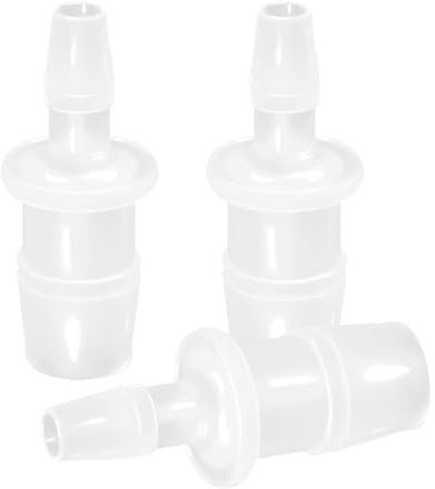 3 raccordi in plastica per tubi flessibili, connettori dritti a pagoda, adattatore filettato 9,5 x 6,4 mm, accessori per tubi da giardino