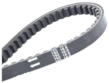 Courroie Transmission Belt Courroie D'entraînement en Caoutchouc pour Cyclomoteur Scooter 792 16.6 pour Jog 50 90 3KJ-17641-00/3VP-17641-00/792 16.6/797 16.6 Courroie D'entraînement(792 16.6)