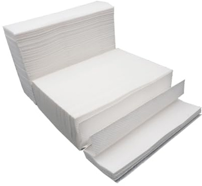 WEKAMOS Verdicktes Toilettenpapier aus Natürlichem Zellstoff 400 Stück Wasserabsorbierend und Hautfreundlich für Zuhause und Café