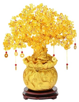 XLWLLNJ Centrotavola con Statuetta Dell'albero dei Soldi per Il Capodanno, Mobiletto per La