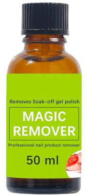 Acrylic Nails Remover - 50ml Gentle Natural Formula Gel Nagelborttagningsmedel, lätt att ta bort Longtail | Nagellacksrengöring Hemsalongsvård för kvinnor tjejer