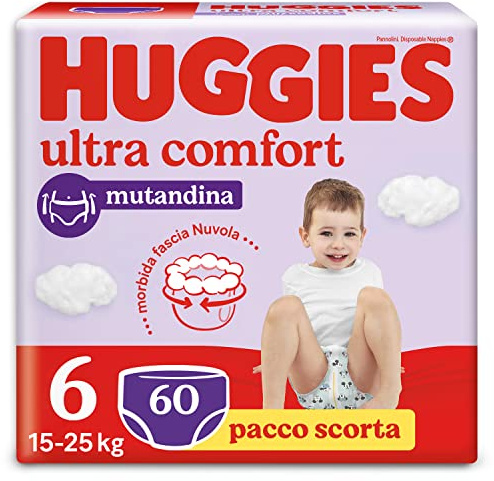 Huggies Lot de 30 couches pour bébé Taille 6 (15-25 kg).