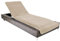 Brandsseller Copertura per Lettino 75x200 cm – Fodera in Spugna protettiva, Asciugamano in Cotone 100%, lavabile, antiscivolo, certificato Oeko-Tex – Taupe/Grigio