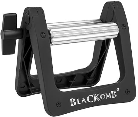 Blackomb - Tubenquetscher | Tubenpresse für Kunstoff- und Aluminiumtuben | aus Metall | Tubenausdrücker | Friseurbedarf | Schwarz