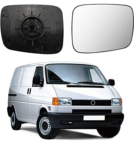 Spiegelglas Ersatz für VW T4 1990-2004, Außenspiegel Glas Asphärisch, Außenspiegel Verstellbar Geeignet Keine Heizfunktion, Umkehrlinse Rückfahrglas Spiegel (Rechts)