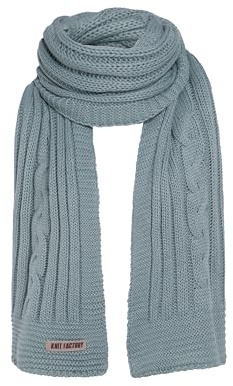 KNIT FACTORY - Elin Schal - Großer Strickschal für Damen und Herren - Bequemer Schal mit Wolle - Hochwertige Qualität