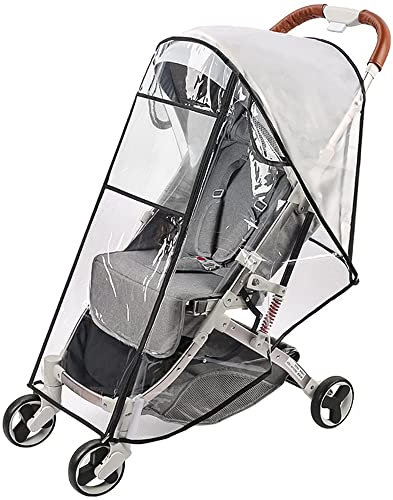 Roysmart Universal Regenschutz für Kinderwagen, Regenverdeck Regenhaube für Buggy - Einfache Montage an jedem Kinderwagen- Gute Luftzirkulation