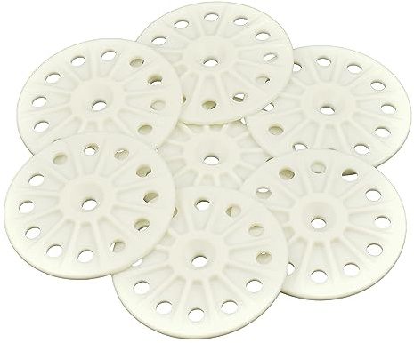 Hawkeng Flame Retardant Load Spreading 60mm plastic washers for fixing and supporting insulation boards, panels, sheets and soundproofing – 100PCS