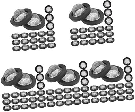 DOITOOL 150pcs Hose Gasket Garden Hose Connector Water Faucet Repair Kit Stainless Steel Mesh Filter for Pressure Washer Attachment