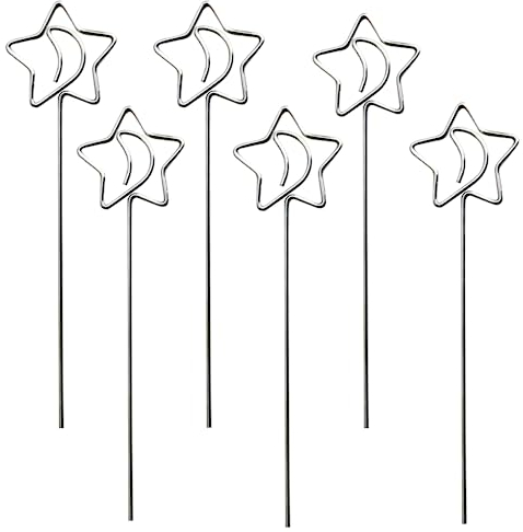 Metall Fotohalter, 6 Pcs Metalldrähte Memo Clip, Kartenhalter, Tischnummer Clip, für Party Geburtstag Hochzeit Kuchen Dekor