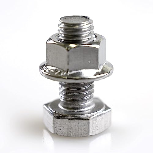 100 x SET Sechskantschraube mit Mutter M10 Photovoltaik Länge 25mm A2-70