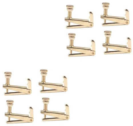 Toyvian 8stücke Violin Saiten Feinstimmer Mit Goldenen Schrauben Geeignet Für Geigen Robustem Einfach Zu Bedienen Und Langlebig