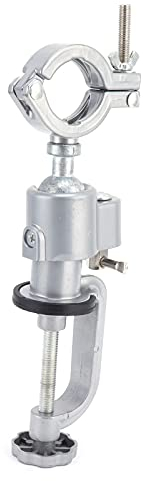 Holigie Bench Clamp Vise, Electric Drill Stand Holder Universal 360° Rotate Table Vice, Grinder Holder for Woodworking Jewelry Making Drilling DIY Household