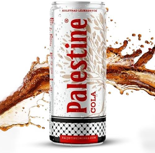 Palestine Cola – Pack of 24 330ml Cans – Fizzy Drinks made with Natural Ingredients – Natural Flavouring with No Added Preservatives – Halal & Vegan – Multi Pack – Liberty for Everyone