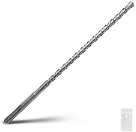 SDS Max Bohrhammerbohrer, 11/16 x 21, 18 x 540 mm, Steinbohrer | Hartmetallspitze Betonbohrer für Mauerwerk, Ziegel, Stein, Beton