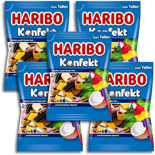 5 er Pack Haribo Konfekt XXL 5 x 500 g Lakritzkonfekt