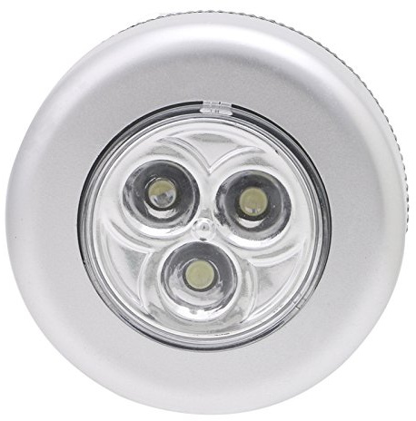 Hangsu Lámpara de 3 LED para coche, hogar, pared, camping, luz nocturna con pilas