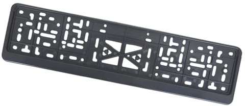 Ronyme Marco de matrícula de la UE, soporte universal para matrícula de coche, pieza de reparación profesional para mujeres y hombres, Negro