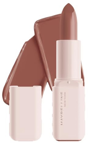 Maybelline New York Serum Bullet Lipstick, 8Hours Plumping Moisture, Oil Blend & Hyaluronic Acid, Matte Formula, Moisturizing, Vibrant Color Lasts all Day, Shade: Upstate 101