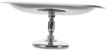 ULTECHNOVO Cupcakes Serving Platter Acier Inoxydable Bol à Pudding Vintage à Pied Élégant pour Dessert Glaces et Banane Split pour et Réceptions