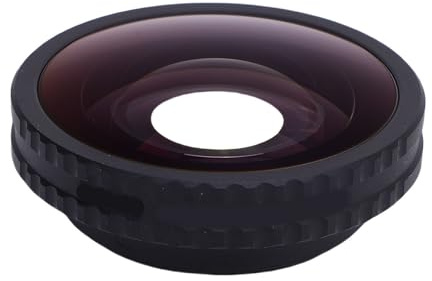 Akozon Obiettivo Grandangolare FOV da 185 Gradi Potenziato per Fotocamera 5 PRO Obiettivo Grandangolare in Vetro Ad Alta Definizione in Lega di Alluminio