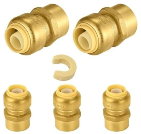 5 raccords à emboîter de 30,5 cm x 5 pièces adaptées pour la maison. Ces raccords ne nécessitent aucun outil ni tuyaux en PVC et projets de plomberie industrielle