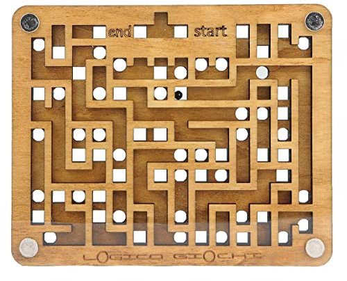 Logica Spiele Art. Das Labyrinth Von Cnosso - Labyrinth aus Holz - Schwierigkeitsgrad 5/6 Unglaublich - Serie Euclide