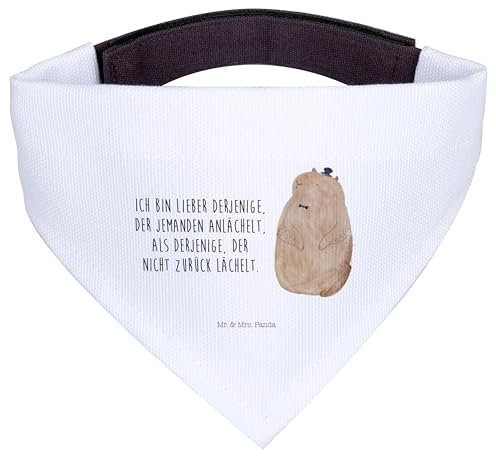 Mr. & Mrs. Panda Hunde Halstuch Murmeltier - Geschenk, Hunde-Halstuch, Hund, Bandana für, Respekt, Freundlichkeit, Fröhlichkeit, Lustige Sprüche, Tuch, Knigge, Anstand