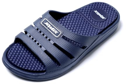 JOMIX Ciabatte Donna Estive Comode Ciabatte Mare Donna Pantofole Gomma Morbida Casa Piscina Spiaggia Bagno SD8069 (Blu Navy, 39)