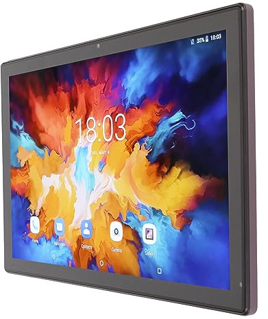 Plyisty Tablet 10,1 Zoll für Android 11.0, 12 GB + 256 GB, Octa-Core-CPU, 1920 X 1200 HD, 8 MP + 20 MP, 4G LTE und 2,4 G/5G Dualband-WLAN, 8800 MAh Akku (Lila)