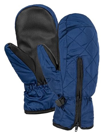 HEYO Winterhandschuhe für Kinder wasserdichte Fäustlinge Handschuhe Warme Skihandschuhe Winddichte für Jungen Mädchen Snowboardhandschuhe Skifahren (Blau)