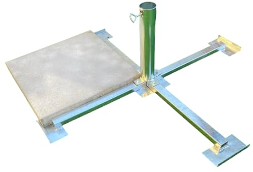 Duo - Masterholder holly Gartenschirm Plattenständer für Schirmstöcke 60 mm ø und 40 x 40 er Platten Made Baden Württemberg